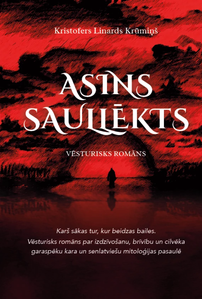Asins saullēkts grāmatas vāks